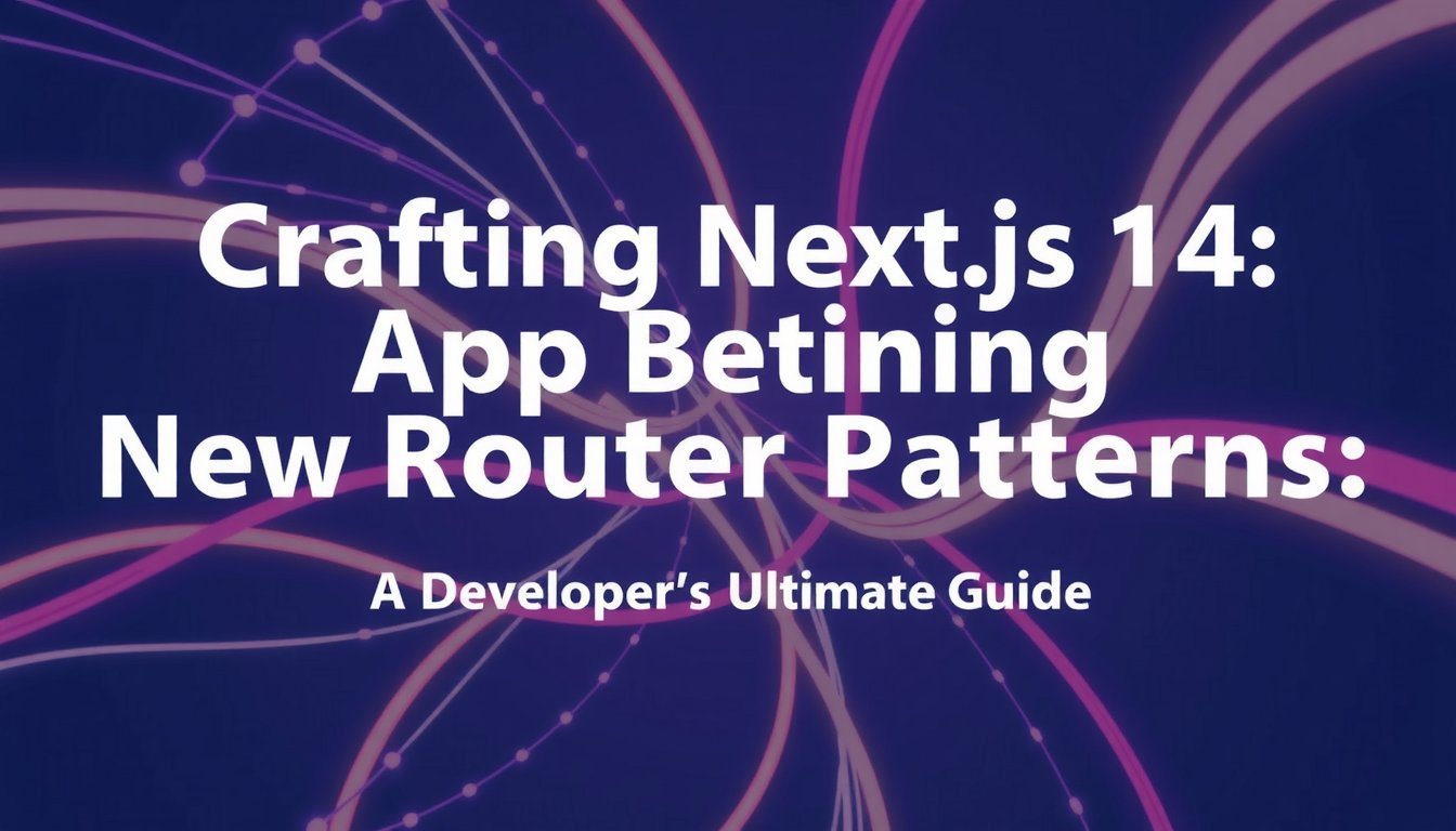 Crafting Next.js 14 App Router Patterns: A Developer’s Ultimate Guide