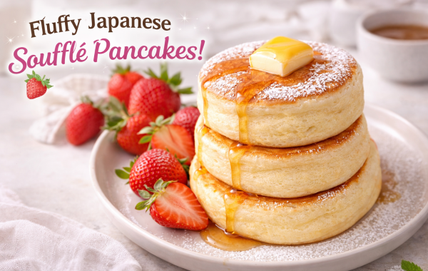 Fluffy Japanese Soufflé Pancakes (Cloud Pancakes!)